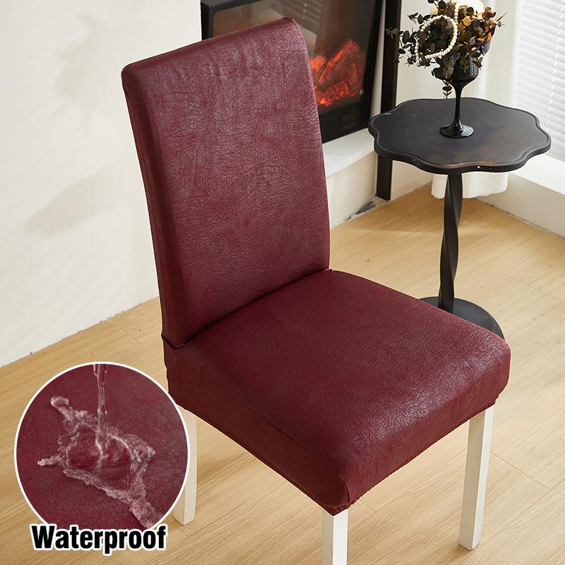 Waterproof Dining Chair Covers Stretch Dining Room Chair Covers Removable Washable Chair Slipcovers For Home, El, Banquet 1Pc