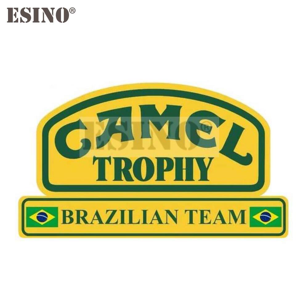 Style de voiture Créatif Drôle Camel Trophy Autocollant Décoratif Dessin Animé PVC Décalcomanie Imperméable Carrosserie Voiture Miroir Garde-boue Motif Vinyle