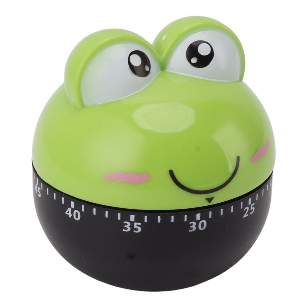 Cartoon Machinery Timer High Accuracy Adjustable 60 Minutes Mechanical Kitchen Cooking Timer for Kitchen Study Green