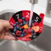 Large Capacity Swirl Berry Washing Drain Bowl Dynamic Vortex Fruit Cleaning Bowl  Home Kitchen