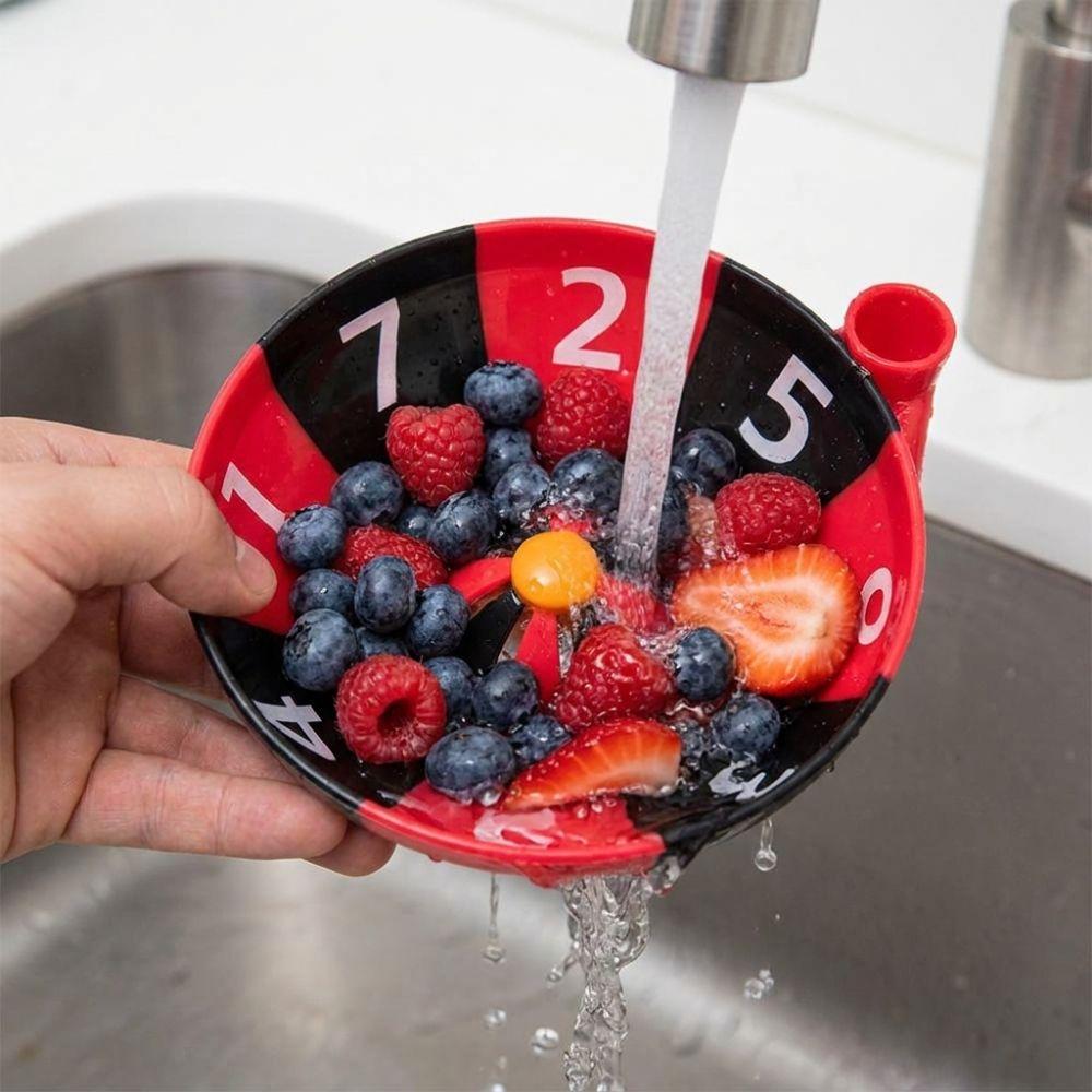 Large Capacity Swirl Berry Washing Drain Bowl Dynamic Vortex Fruit Cleaning Bowl Home Kitchen