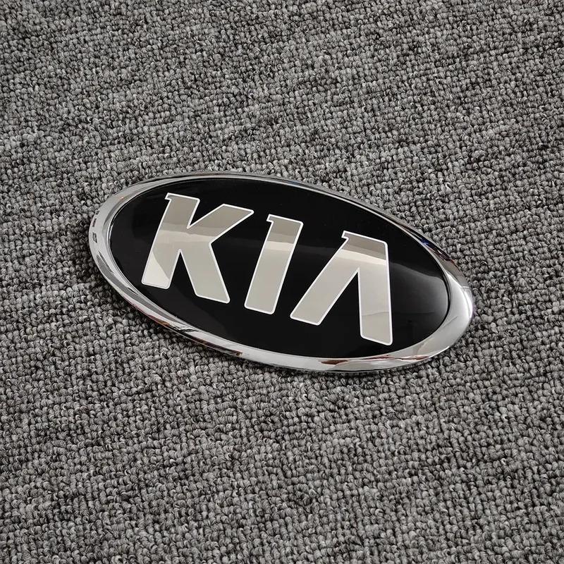 AAAGV1 Car Front Hood Emblem Rear Trunk Badge Sticker for KIA Sportage Ceed Sorento Cerato Optima Picanto Rio Soul K3 K5 Stonic Fitting