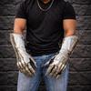 Medieval Steel Gauntlets with Claws, Gothic Knight Armor Gloves, Fantasy LARP Costume