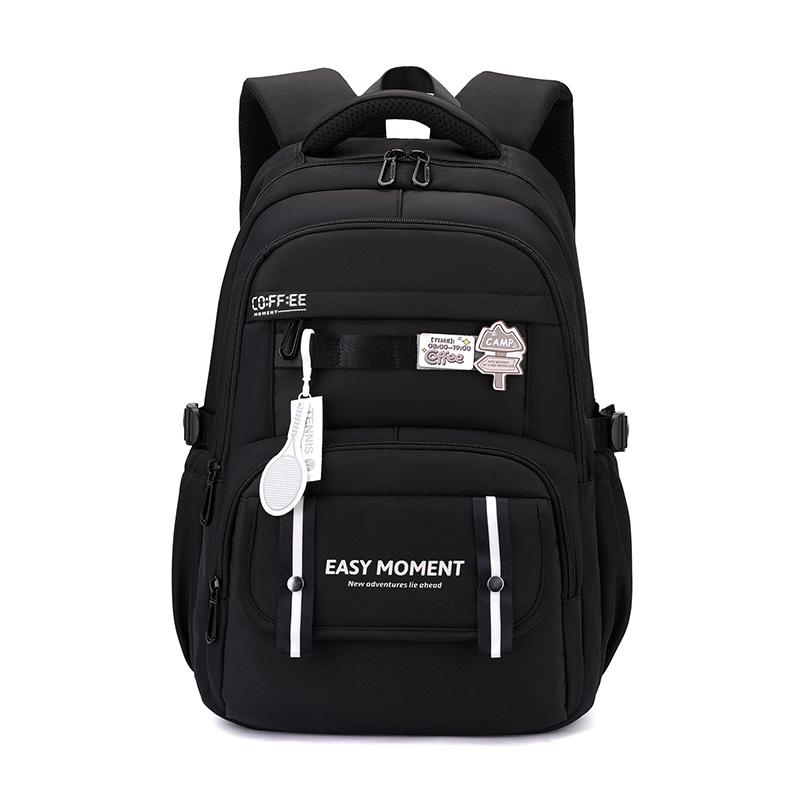 Schoolbag new solid color middle school student backpack in the season outing high value soft sister cute small fresh backpack