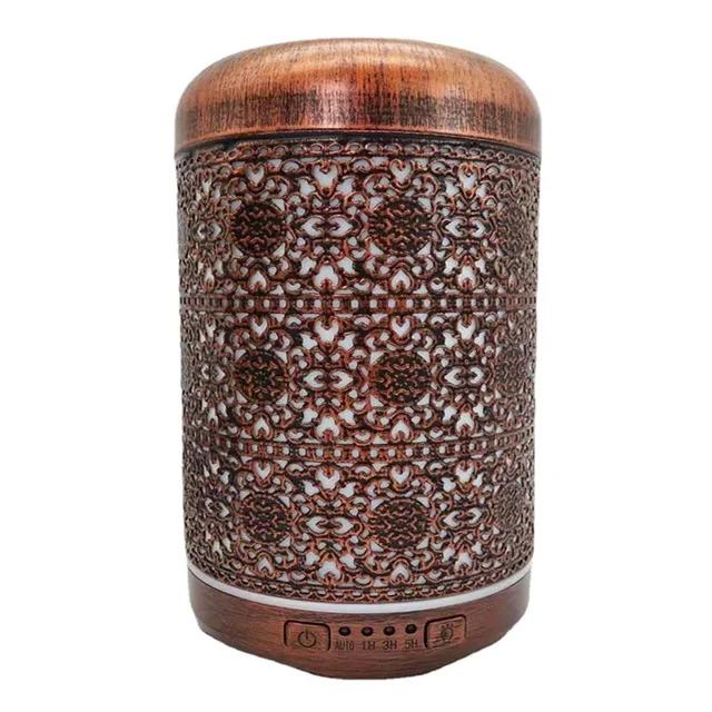 

Симпатичный 2025 2025 для масляной ароматерапии увлажнитель воздуха металлический железный арт-диффузор 7 светодиодных лампочек с таймером распыления для офиса, спальни AU Plug