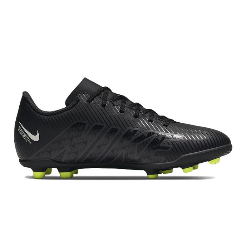 Nike Mercurial Vapor 15 Club Slip Resistant Abrasion Resistant Low top Soccer Shoes Black Kids' Sneakers DJ5958-001