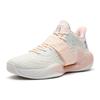 Anta Water Flower 4 Slip-Resistant Cushioning Wear-Resistant Low-Top Basketball Shoes White Pink Sneakers 112231109-4
