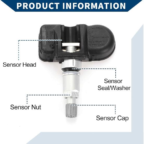 No.56029359AB Tire Pressure Sensor for Jeep Grand Cherokee Commander 2008-2010 Tire Pressure Monitoring Sensor 1 Pcs