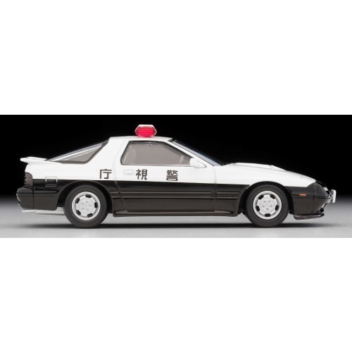 TOMYTEC Tomica Limited Vintage Neo 1/64 Scale LV-N214a Mazda Savanna RX-7 Patrol Car, Metropolitan Police Department, Finished Model, 312598