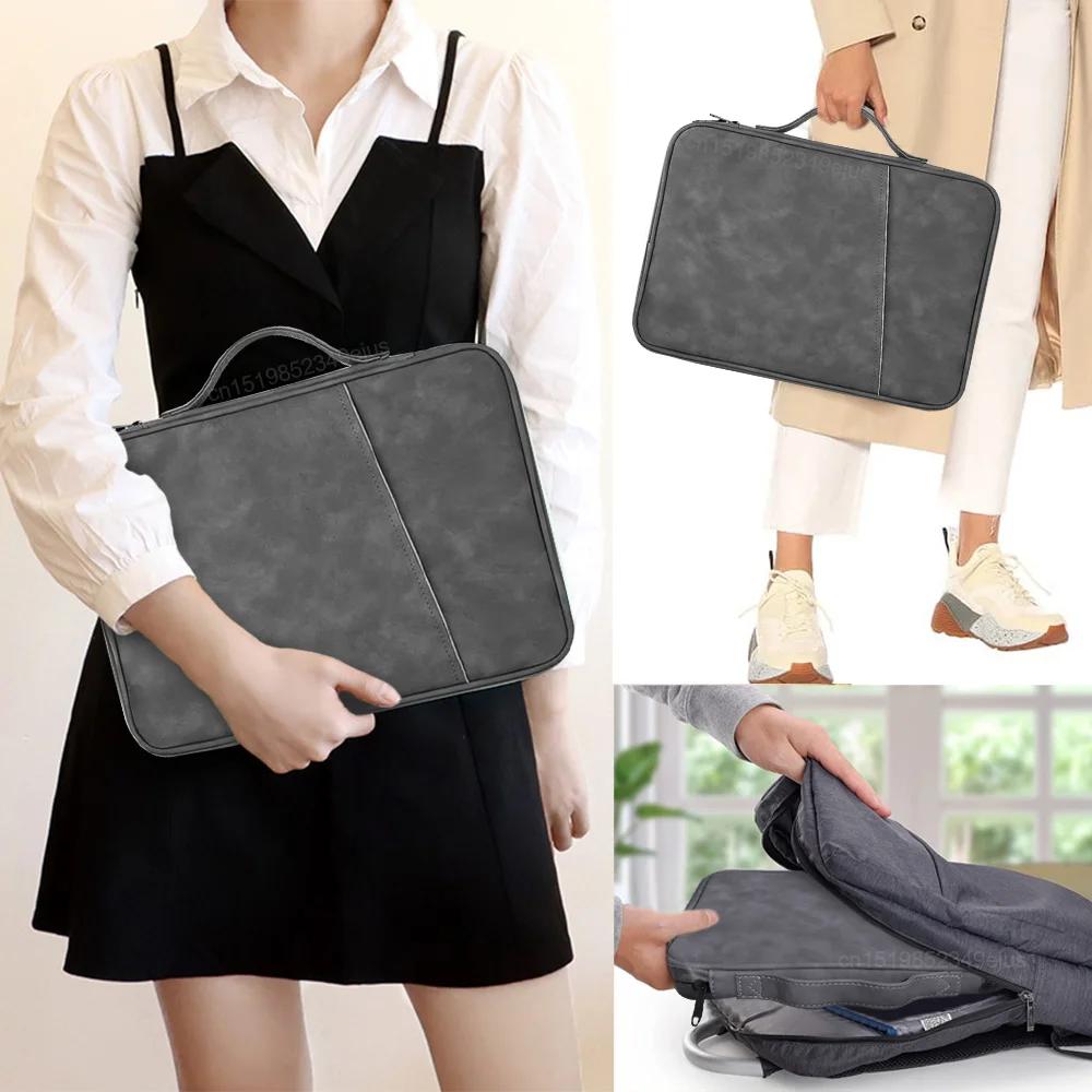Waterproof Shockproof Handle Bag Laptop Sleeve Case for Macbook Air 11 12 13 13.6 Inch M4 M3 M2 Chip Mac Book Pro Notebook Cover