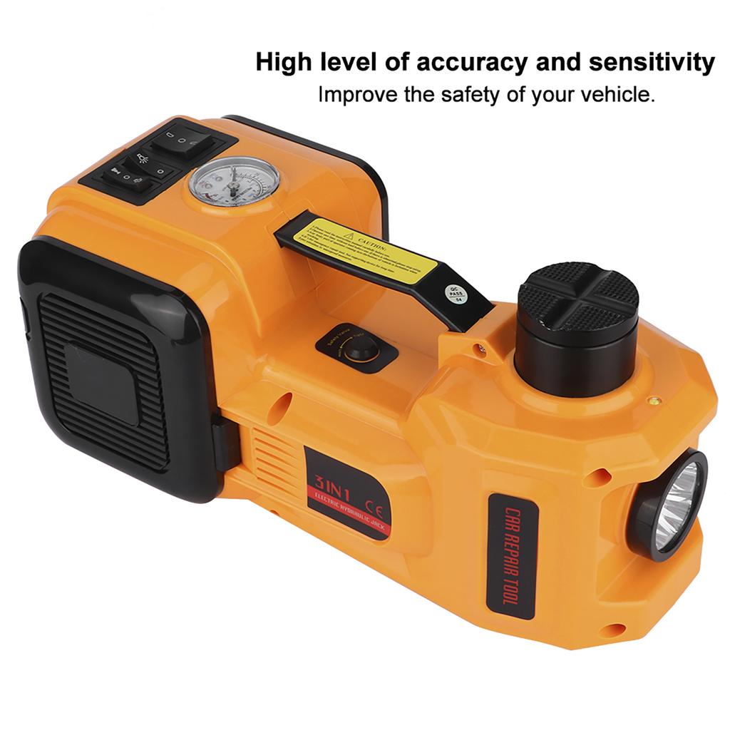5T DC 12V Car Electric Floor Hydraulic Jack Lifting Set Electric Wrench Tire Repair Tool