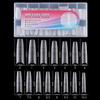 240Pcs Coffin Stiletto Trapezium Soft Gel Nail Tips With Auxiliary Lines Innovative Press On Nails Multifun Full Cover Fake Nail