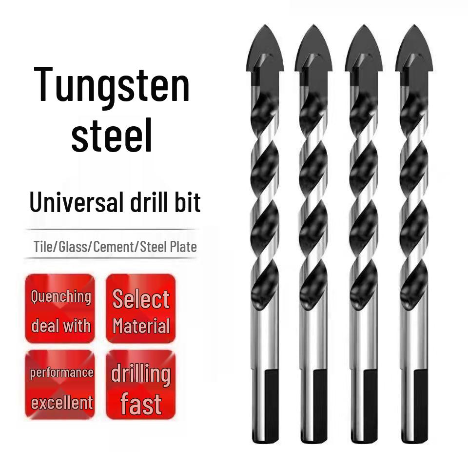 Tile and Concrete Triangle Drill Bit for Glass & Woodworking - Electric Hole Punching Tool