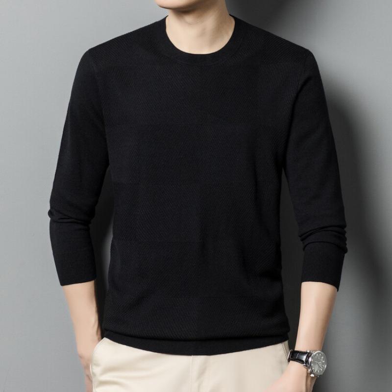 

Мужской свитер, тонкий шелковый свитер с длинными рукавами, мужской свитер, осенний тренд, верх 190