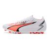 Puma Ultra Match Rundspitze Schnürschuh MG (Gummi Kurzer Stollen) Fußballschuhe Herren Fußballschuhe Weiß Rot Schwarz 107520-01