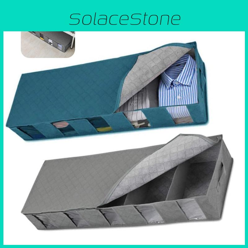 Foldable Non-woven Bed Bottom Storage Bag For Clothes And Quilts Moisture-proof And Dustproof