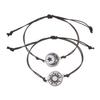 Luminous Braided Rope Couple Bracelets for Lovers Sun Moon Butterfly Glow In the Dark Chains Noctilucent Jewelry Gift
