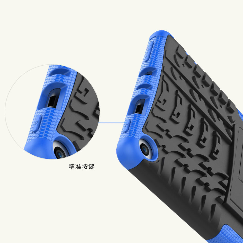 

Гибридный чехол Ramidos Shock с подставкой для Amazon Fire HD 8, 8 дюймов, 2017 г. One Size синий