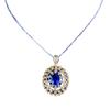 2023 New 5A Zircon Italian Craft Palace Style Sapphire Necklace Pendant for Women and Women's Jewelry