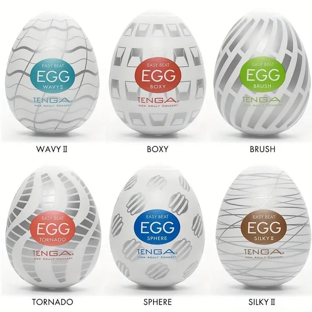 Easy Beat Egg Mini Portable Masturbation Egg Cup Realistic Vagina Male Masturbator Standard Egg Type Various Sets Male Pleasure Massager