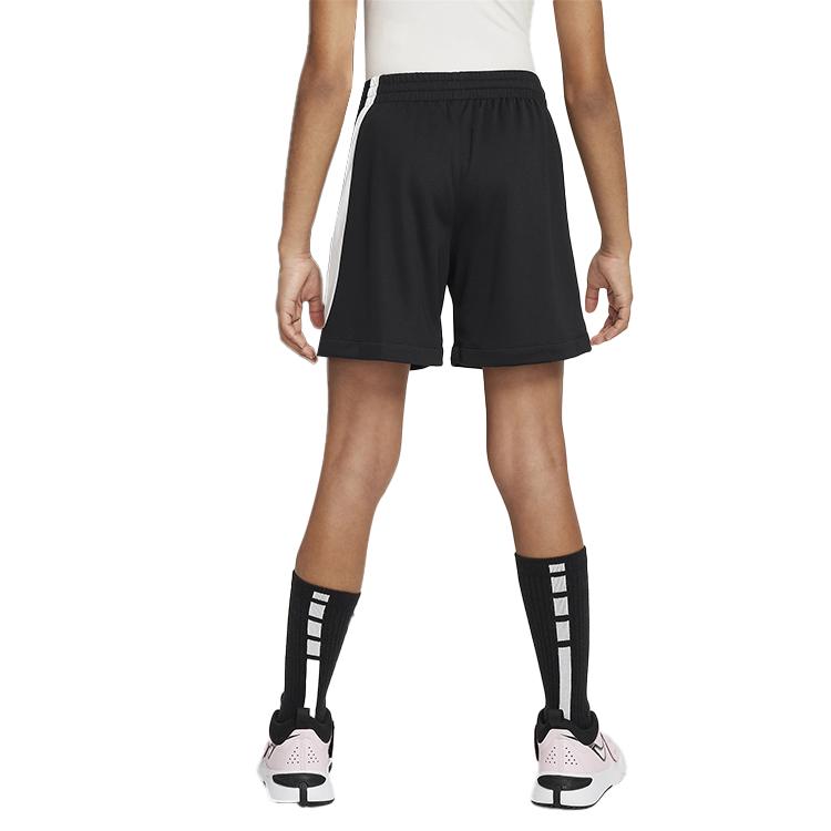 Nike Pantaloni scurți casual confortabili respirabili pentru antrenament cu imprimeu logo color block pentru copii Negru FV0269010