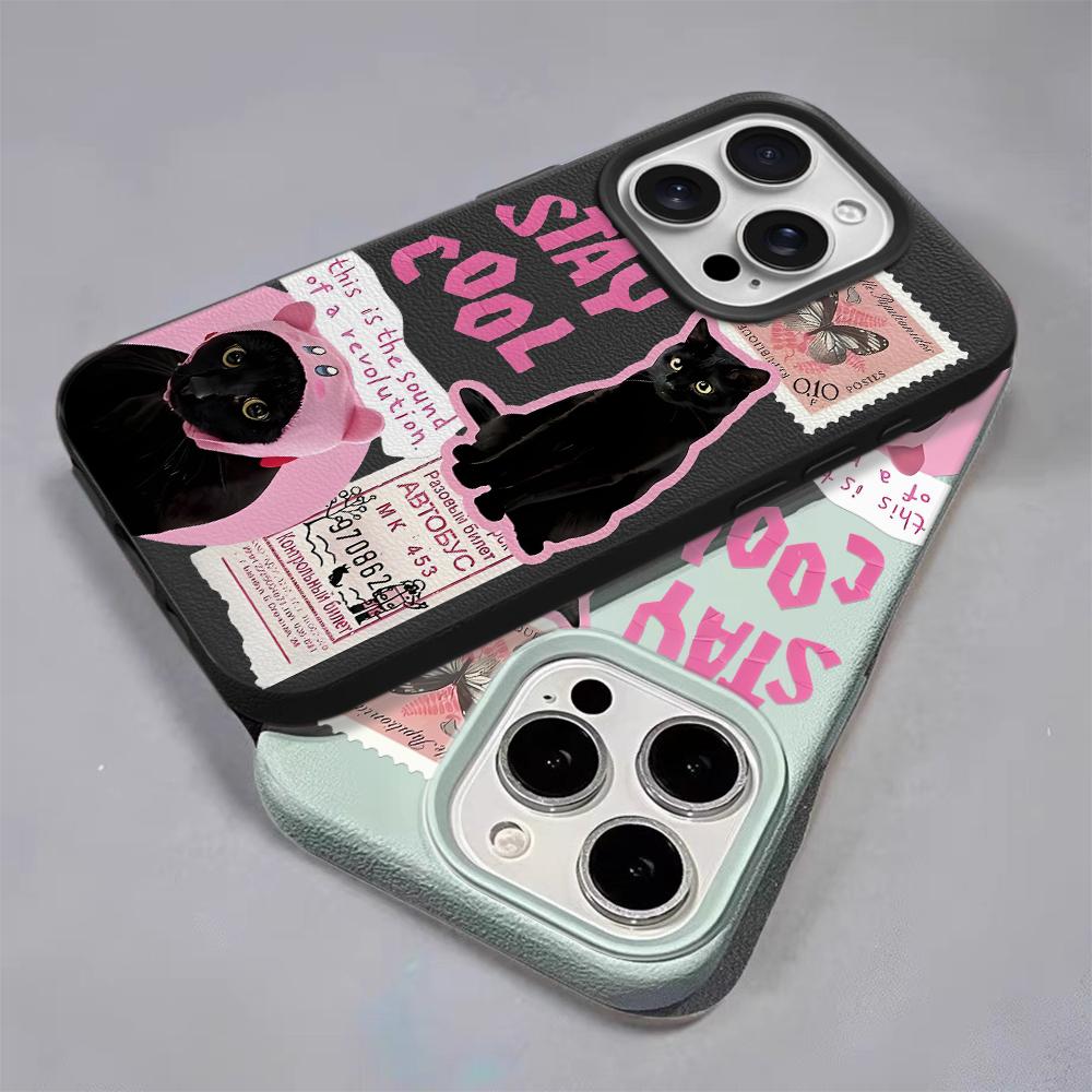 Bowtie Cat  Phone Case For IPhone 17 16 15 Plus 11 13 12 14 Pro Max 16e 17 Air Soft  Silicone Cover Shockproof Cases