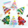 Fidget Toys Double-sided Silicone Sensory Activity Board, Anxiety Relief Training Silicone Sensory Toy, Christmas Tree Gift