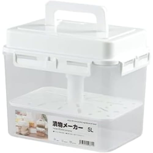 

Quirix Pickle Maker, Sealed Jar, Pressurized, for Pickled Umeboshi (Plums), Heat-Resistant, Large Capacity, Airtight Storage, for Home Use (5 L, 23.5*