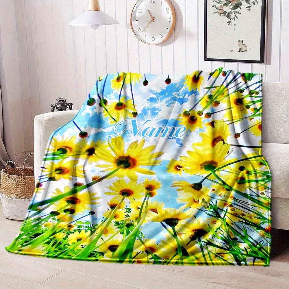 Home Customize Your Name Blankets Comfortable Soft Lightweight Allseason Multipurpose Blanket For Picnics Sofas Offices Beds Living Rooms Perfect Gift