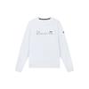 Fila Fitness Series Letter Round Neck Pullover Sweatshirt Men Sweatshirt White A11M331204F-WT