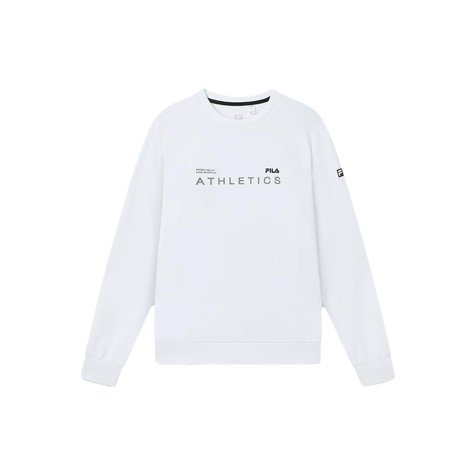 

FILA Fitness Series Letter Round Neck Pullover Sweatshirt Men sweatshirt White A11M331204F-WT L
