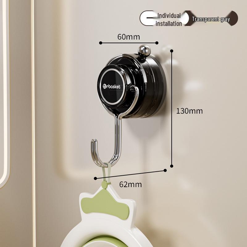 

Strong Suction Cup Hook - Seamless, No-Drill Adhesive for Towels in Kitchen, Bathroom, Toilet, or Door
