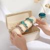Sophisticated 2 Layers Home Jewelry Storage Box Accessory Keeper PU Leather Lockable Case for Assortment Household