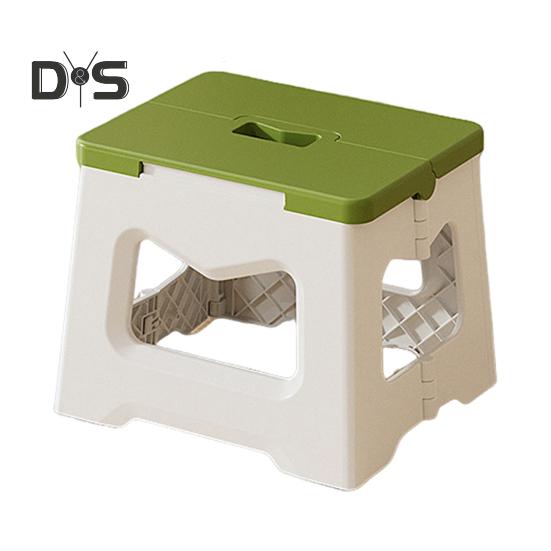 Skládací lavice Multifunkční podnožka Přenosný sedák Plastová stolička s rukojetí pro batolata seniory