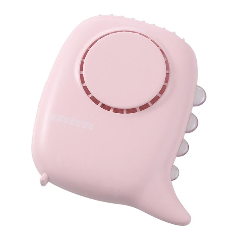 Portable Hanging Neck Fan USB Nihgt Light 3 Speed Adjustable Air Cooler Handheld for Travel Home Office Use