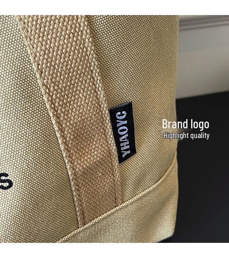 Borsa Tote in Tela Retrò da Donna 2026 – Versatile, Grande Capacità, da Mano o a Spalla Singola per il Pendolarismo