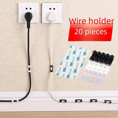 Self-Adhesive Cable Organizer Clips for Wire Management
