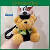 Traffic Firefighters Police Police Teddy Bears Plush Keychains Dolls Decorative