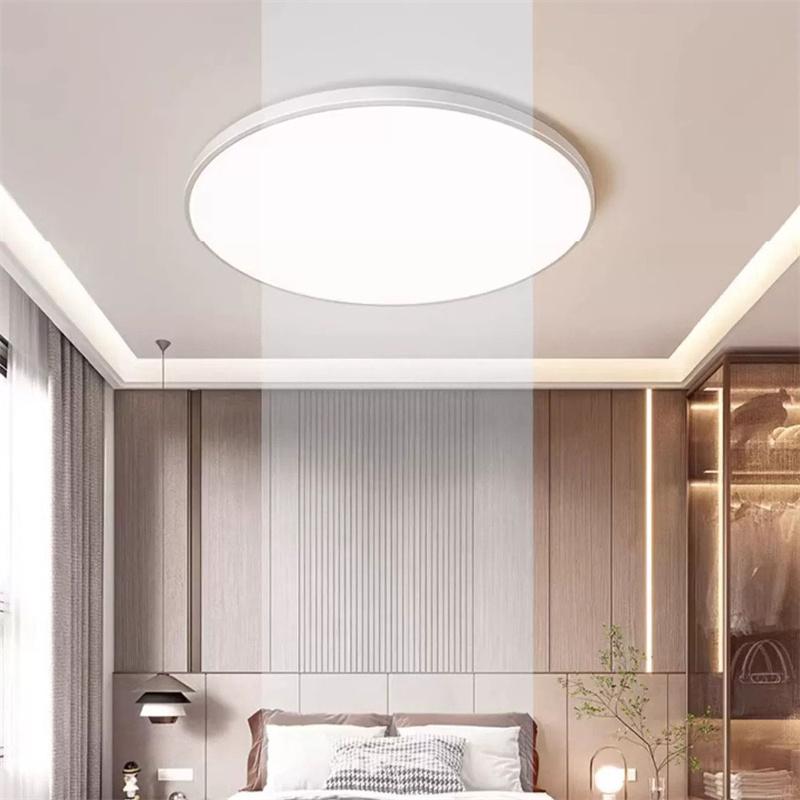 LED Ceiling Light for Living Room Anti-glare Flicker-free Waterproof and Fog-proof LED Indoor Light Bedroom Light Balcony Light Soft White Light