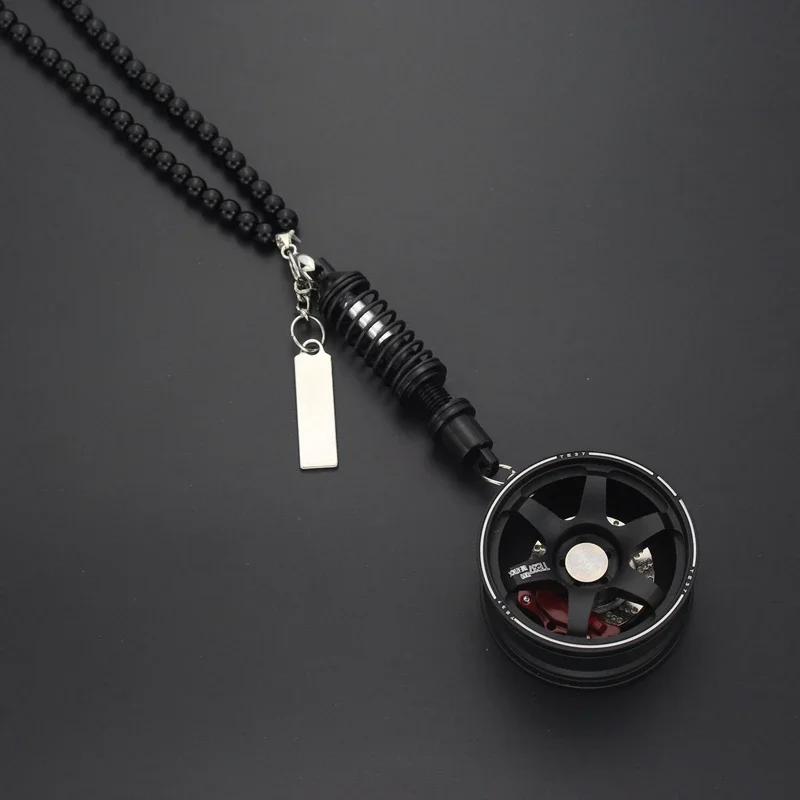 Car Wheel Shock Absorber Ornament Car Interior Rearview Mirror Pendant Car Pendant Hanging, Halloween, Christmas Gift Amagi