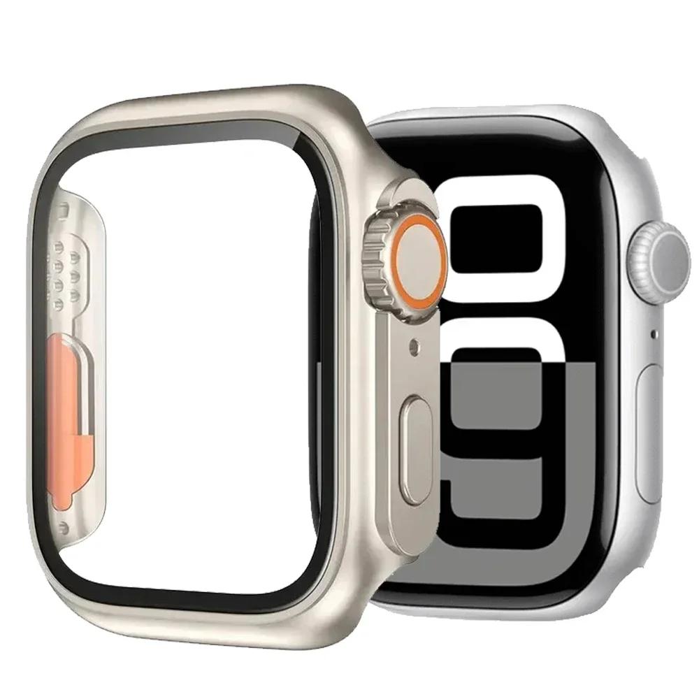 Tempered Glass+Cover For Apple Watch 11 10 46mm 42mm Ultra 3/2 49mm Screen Protector Case iWatch Series 9 8 7 6 5SE 45mm 44 40mm