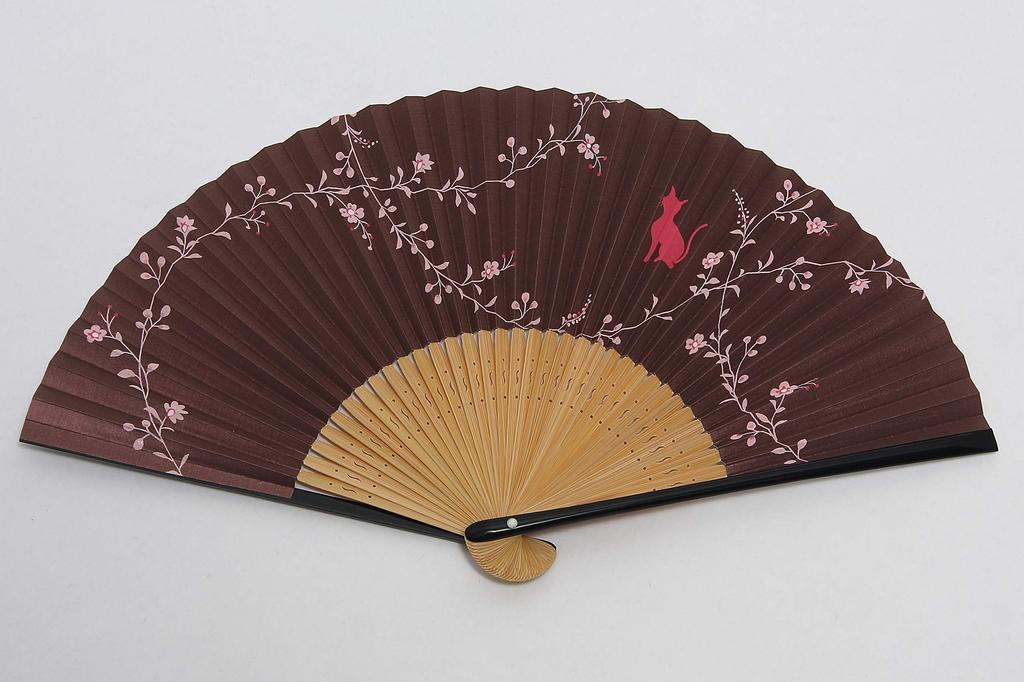 Faltfächer mit Lüfter Geschenk Hergestellt in Cat Pink [Hasegawa] Damenetui, Schachtel, Japan, Design,