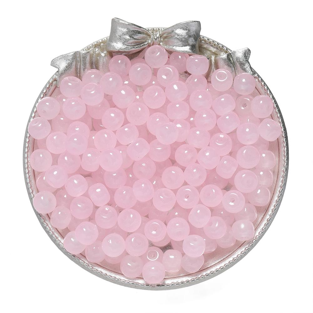 20-50pcs/lot Jelly Flat Round glass Beads Bracelet Spacer Beads For DIY Handmade Charm Jewelry Making Findings Wholesale