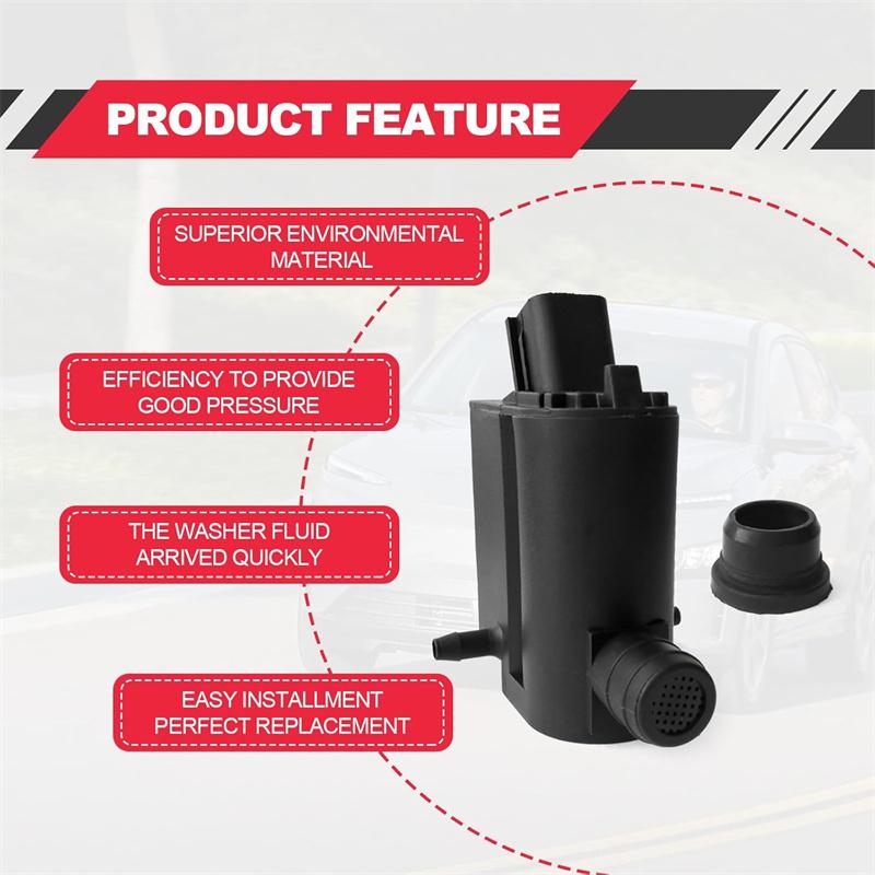 98510-1W000 3Pins Windshield Washer Pump Motor For Hyundai Santa Fe Elantra Accent Kia Rio Forte Spectra Soul Sorento