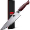SHAN ZU Chef Knife 8 Inch, High Carbon Japanese 10Cr15Mov Stainless Steel Kitchen Professional Cooking Knife, Ultra Sharp Japanese Knife with