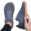New men's casual wide last shoes comfortable walking shoes wide head shoes breathable soft sole non-slip fly-woven sports shoes