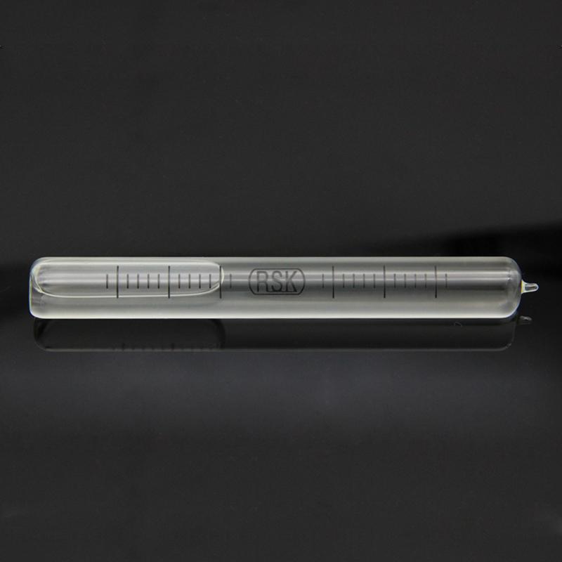 

Полностью стеклянный длинный горизонтальный пузырь с высокой точностью 0,02 мм/м, 4-секундный горизонтальный пузырь RSK цилиндрический пузырьковый уровень шарик