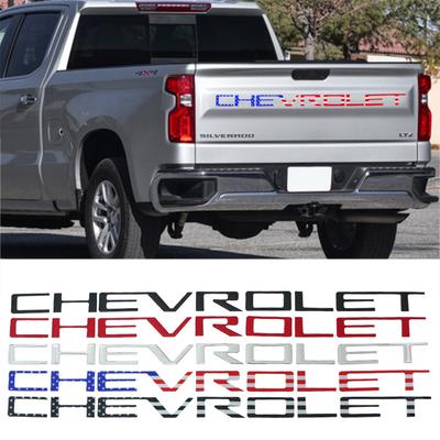 ABS Car Tail Letter Stickers Accessories for SILVERADO Auto Rear Trunk Emblem Badge Decal Decoration