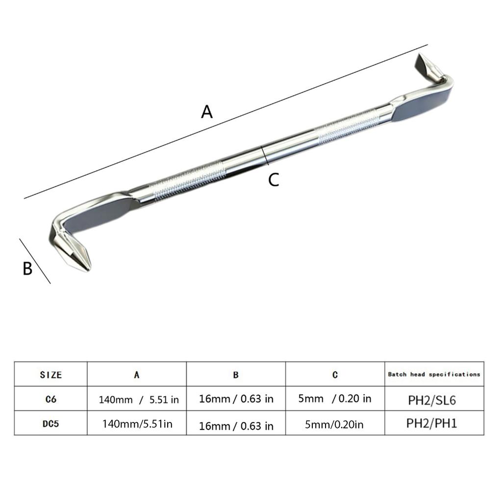 Z-förmiger magnetischer Winkelschraubendreher 90-Grad-Rechtwinkel-Doppelkopf-Offset-Schraubendreher für Präzisions-Handwerkzeugarbeiten