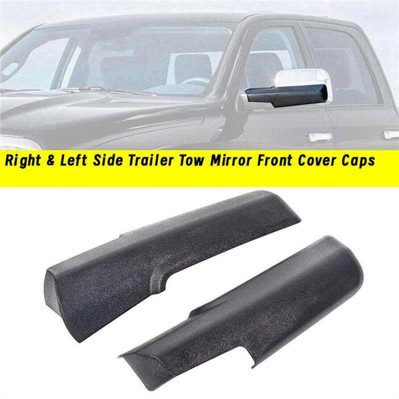 1Pair Right & Left Side Trailer Tow Mirror Front Cover Caps For Dodge RAM 1500 2500 3500 2014-2022 68263392AA 68263393AA